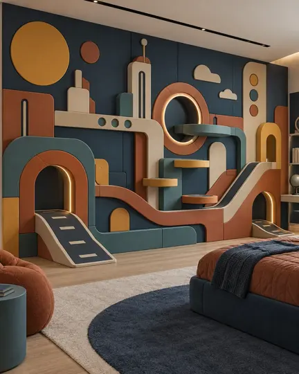 Geometrik Oyun duvar tasarımı, 3. görsel