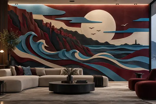 Kıyı Dalgaları duvar tasarımı, 2. görsel