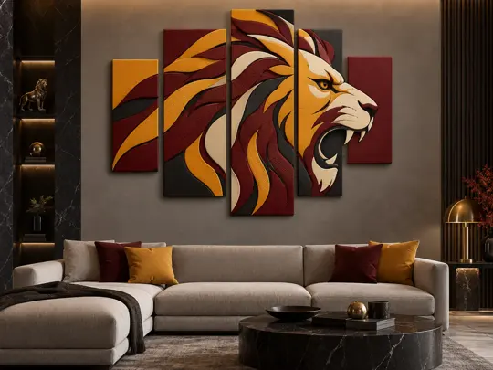 Aslan duvar tasarımı, 4. görsel
